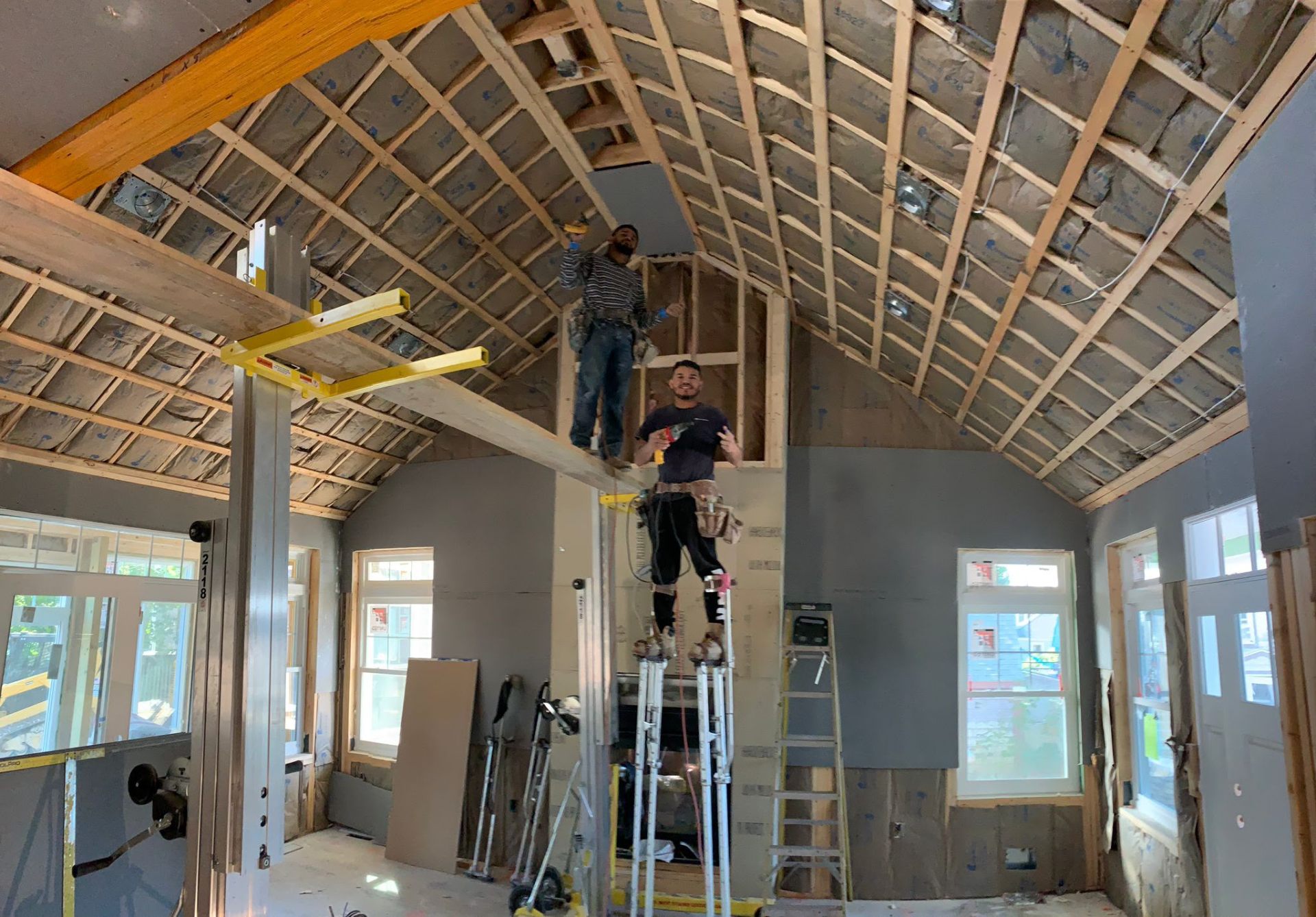Vaulted plaster ceiling project